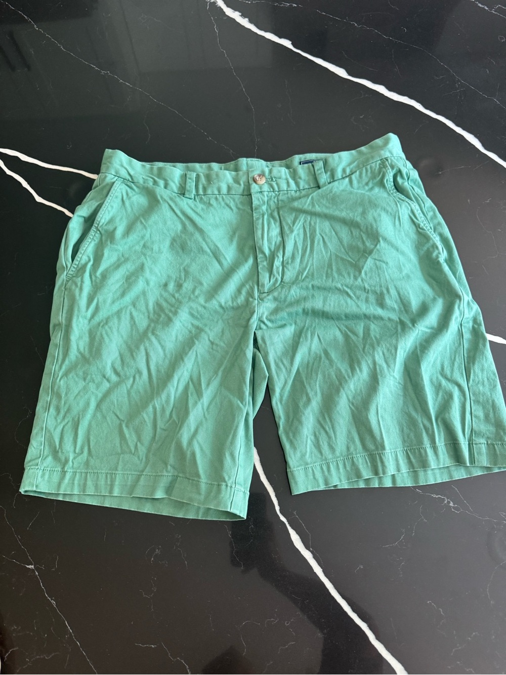 Vineyard Vines Teal Flat-Front Men's Shorts